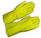 Перчатки латексные общехозяйственные ворсовые "Лотос"